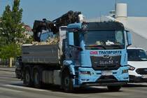 MAN Kipper mit Bauschutt beladen fuhr mir am Schwedenplatz vor die Linse. 06.2023