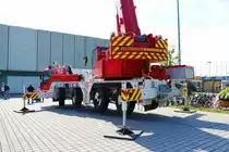 Feuerwehr Mannheim Liebherr Autokran am 13.05.23 beim Tag der offenen Tür der Wache Nord