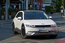 Hyundai IONIQ 5, gesehen in den Straßen von Wien. 06.2023
