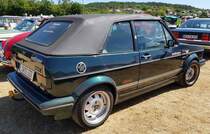 =Golf I Cabrio, gesehen auf dem Ausstellungsgelände beim Oldtimertreffen in Ostheim, 07-2022