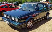 =Golf I Cabrio, gesehen auf dem Ausstellungsgelände beim Oldtimertreffen in Ostheim, 07-2022
