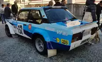 =Fiat Abarth 131 Rallye, Bj. 1980, 2000 ccm, 185 PS, gesehen bei der Präsentation der Rennteilnehmer des Rossbergrennens  Edelweiss-Bergpreis  2022 im Markt Berchtesgaden