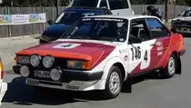 =Audi 80 Rallye, Bj. 1979, 1588 ccm, 160 PS, gesehen bei der Präsentation der Rennteilnehmer des Rossbergrennens  Edelweiss-Bergpreis  2022 im Markt Berchtesgaden