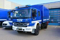 THW Mannheim Mercedes Benz Atego LKW am 13.05.23 beim Tag der offenen Tür der Wache Nord