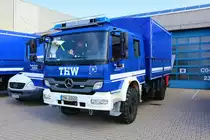 THW Mannheim Mercedes Benz Atego LKW am 13.05.23 beim Tag der offenen Tür der Wache Nord