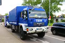 THW Mannheim MAN LKW am 13.05.23 beim Tag der offenen Tür der Wache Nord