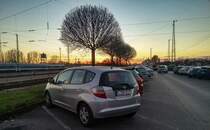 Rückansicht: Honda Jazz Mk2. Foto: Dezember, 2021.