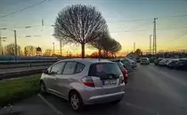 Rückansicht: Honda Jazz Mk2. Foto: Dezember, 2021.