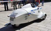 =Messerschmitt KR 200 Super, Bj. 1960, 200 ccm, 12 PS. Die Aufnahme entstand während der Präsentation der Rennteilnehmer des Rossbergrennens  Edelweiss-Bergpreis  2022 im Markt Berchtesgaden.
