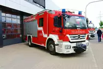 Feuerwehr Mannheim Mercedes Benz Atego HLF20 der Wache3 am 13.05.23 beim Tag der offenen Tür der Wache Nord