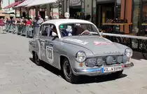 =Wartburg 311 GT, Bj. 1958, 1000 ccm, 75 PS. Die Aufnahme entstand während der Präsentation der Rennteilnehmer des Rossbergrennens  Edelweiss-Bergpreis  2022 im Markt Berchtesgaden.