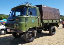 =Robur, gesehen auf dem Ausstellungsgelände beim Oldtimertreffen in Ostheim, 07-2022. 