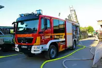 Feuerwehr Bruchköbel MAN TGM StlF20 am 30.05.23 bei einer Übung 