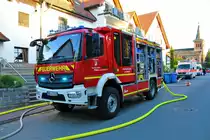 Feuerwehr Bruchköbel Mercedes Benz Atego LF20 KatS am 30.05.23 bei einer Übung