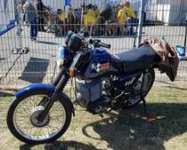 =MZ ETZ 250, gesehen auf dem Ausstellungsgelände beim Oldtimertreffen in Ostheim, 07-2022