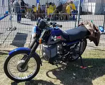 =MZ ETZ 250, gesehen auf dem Ausstellungsgelände beim Oldtimertreffen in Ostheim, 07-2022