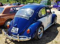 =VW Käfer, gesehen auf dem Ausstellungsgelände beim Oldtimertreffen in Ostheim, 07-2022