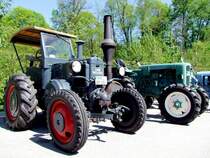 LANZ-BULLDOG nimmt bei der Oldtimerausstellung in St.Martin/Innkreis teil; 090419