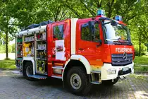 Feuerwehr Frankfurt Praunheim Mercedes Benz Atego LF20 KatS am 03.06.23 bei einer Fahrzeugausstellung