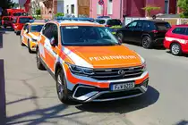 Neuer BF Frankfurt am Main VW Tiguan KdoW vom Amtsleiter am 03.06.23 bei der 150 Jahre Feuerwehr Seckbach Feier 