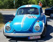 =VW Käfer, gesehen auf dem Ausstellungsgelände beim Oldtimertreffen in Ostheim, 07-2022