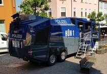 =WaWe HÜN 1 der Bundespolizei Hünfeld, gesehen beim Tag des Blaulichts 2023 in Hünfeld. Zum ersten Hünfelder Tag des Blaulichts, am 17.06.2023, präsentierten DRK, THW, LaPo Hessen, Feuerwehr Hünfeld, DLRG, die Justiz und die Bundespolizei einen Teil ihrer Einsatzmittel und warben für ihre Einrichtungen.
