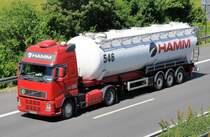 Volvo FH 44D, Spedition Hamm, am 29.05.2009 auf der A 61 bei Rheinbach.