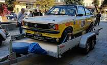 =Opel Kadett GT/E, Bj. 1978, 1978 ccm, 195 PS, während der Präsentation der Rennteilnehmer des Rossfeldrennens  Edelweiss-Bergpreis  2022 im Markt Berchtesgaden.