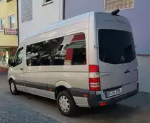 =MB Sprinter der Bundespolizei Hünfeld steht beim Tag des Blaulichts 2023 in Hünfeld. Zum ersten Hünfelder Tag des Blaulichts, am 17.06.2023, präsentierten DRK, THW, LaPo Hessen, Feuerwehr Hünfeld, DLRG, die Justiz und die Bundespolizei einen Teil ihrer Einsatzmittel und warben für ihre Einrichtungen.