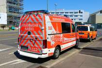Berufsfeuerwehr Kassel VW Crafter ELW 2/11-1 am 04.06.23 beim Tag der offenen Tür