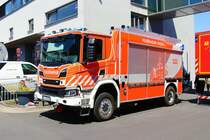 Berufsfeuerwehr Kassel Scania P410 RW-Kran am 04.06.23 beim Tag der offenen Tür