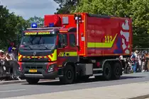 Volvo FL X Absetzkipper des CGDIS, nahm an der Militärparade in der Stadt Luxemburg teil. 23.06.2023