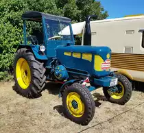 =Lanz 3016 Iberica, Bj 1961, 30 PS steht beim Oldtimertreffen in Ostheim, 07-2022