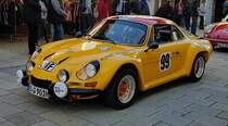 =Renault Alpine A 110 VC 1300 Gordini, Bj. 1971, 1300 ccm, 105 PS, während der Präsentation der Rennteilnehmer des Rossfeldrennens  Edelweiss-Bergpreis  2022 im Markt Berchtesgaden.