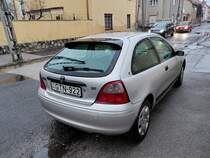 Rückansicht: Rover 200 3. generation. Foto: Dezember, 2021.