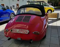 =Porsche 356 Carrera 2 steht im September 2022 vor einem Hotel ich Berchtesgaden