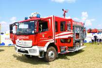 Feuerwehr Münster Mercedes Benz Atego StlF20/25 am 08.06.23 auf dem Hessentag in Pfungstadt