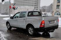 Rückansicht: SsangYong Actyon Sports Pick Up. Foto: Januar, 2022.