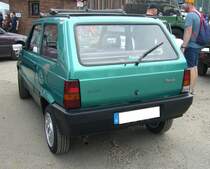 Heckansicht eines Fiat Panda der Seria 2. Oldtimertreffen an der  Alten Dreherei  in Mülheim an der Ruhr am 18.06.2023.