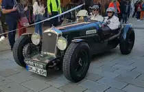 =Wolseley Hornet Special, Bj. 1935, 1600 ccm, 68 PS, während der Präsentation der Rennteilnehmer des Rossbergrennens  Edelweiss-Bergpreis  2022 im Markt Berchtesgaden.