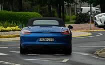 Rückansicht: Porsche Boxster. Foto. 05.2023.