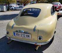 =Aston Martin DB 2 MK II, Bj. 1952, 2612 ccm, 125 PS, während der Präsentation der Rennteilnehmer des Rossfeldrennens  Edelweiss-Bergpreis  2022 im Markt Berchtesgaden.