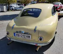 =Aston Martin DB 2 MK II, Bj. 1952, 2612 ccm, 125 PS, während der Präsentation der Rennteilnehmer des Rossfeldrennens  Edelweiss-Bergpreis  2022 im Markt Berchtesgaden.