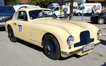 =Aston Martin DB 2 MK II, Bj. 1952, 2612 ccm, 125 PS, während der Präsentation der Rennteilnehmer des Rossfeldrennens  Edelweiss-Bergpreis  2022 im Markt Berchtesgaden.