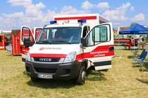 Malteser IVECO Daily GW-San am 08.06.23 auf dem Hessentag in Pfungstadt