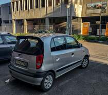 Rückansicht: Hyundai Atos Prime. Foto: 04.2022.