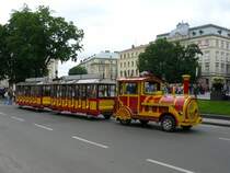Ein Strassen-Eisenbahn in Lviv, Ukraine am 30-05-2009.