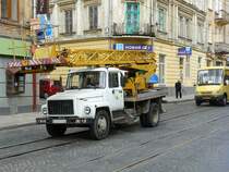 GAZ LKW in Lviv, Ukraine am 04-06-2009.