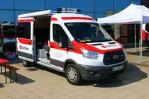 Malteser Ford Transit am 24.06.23 beim Tag der Retter in Weiterstadt 