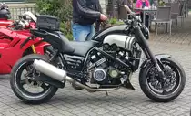=Yamaha Vmax steht abfahrbereit zur geführten Tour am Konrad- Zuse-Hotel in Hünfeld, 07-2022